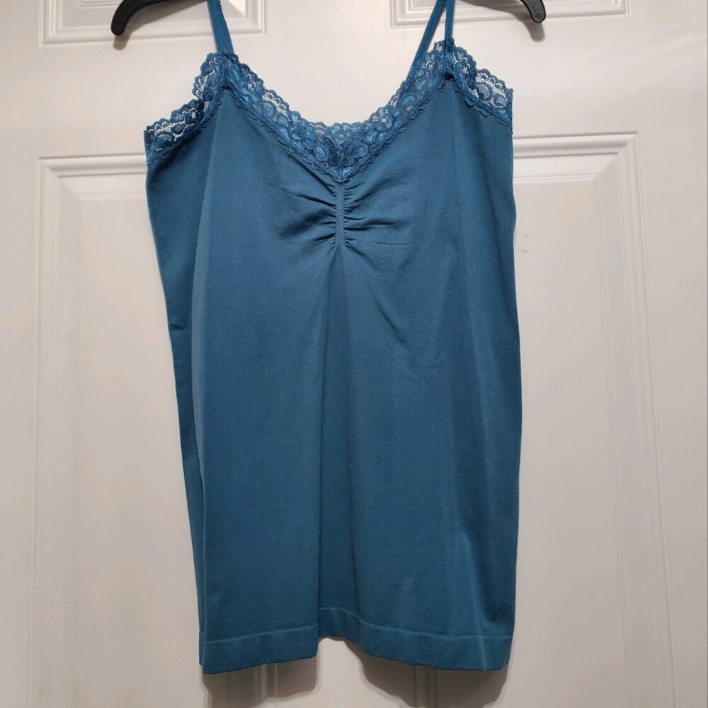 Attention Plus Lace Trim Cami Tank Top size 1X